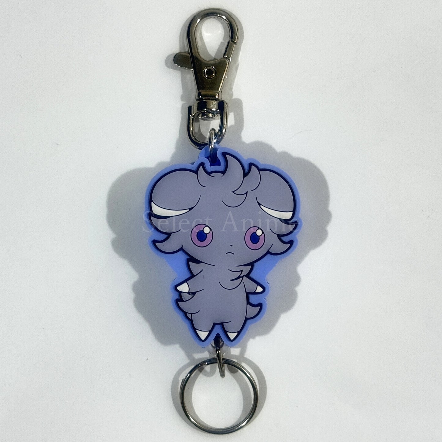 Espurr Pokemon Rubber Reel Keychain Key Chain [USED]