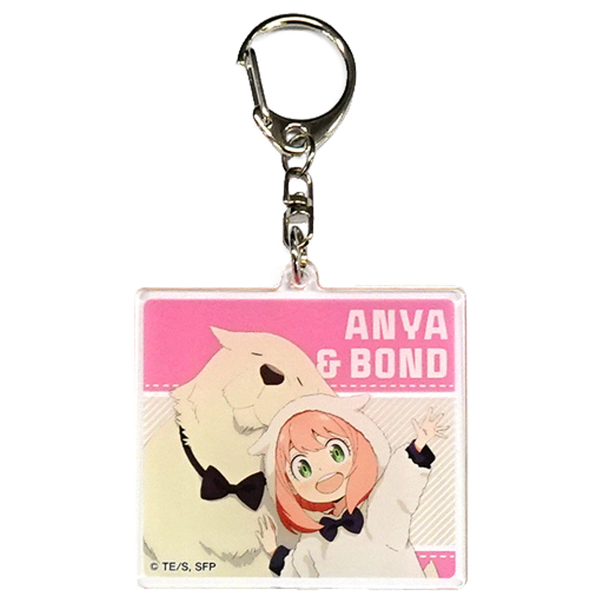 SPY x FAMILY Anya Forger Bond Forger Hoodie Acrylic Keychain Keychains [USED]