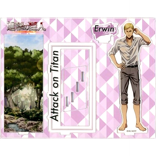 Erwin Smith Rest Outside the Wall Attack on Titan x Tree Village Pop-up Shop & Collab Cafe 2022 Acrylic Stand L [USED]