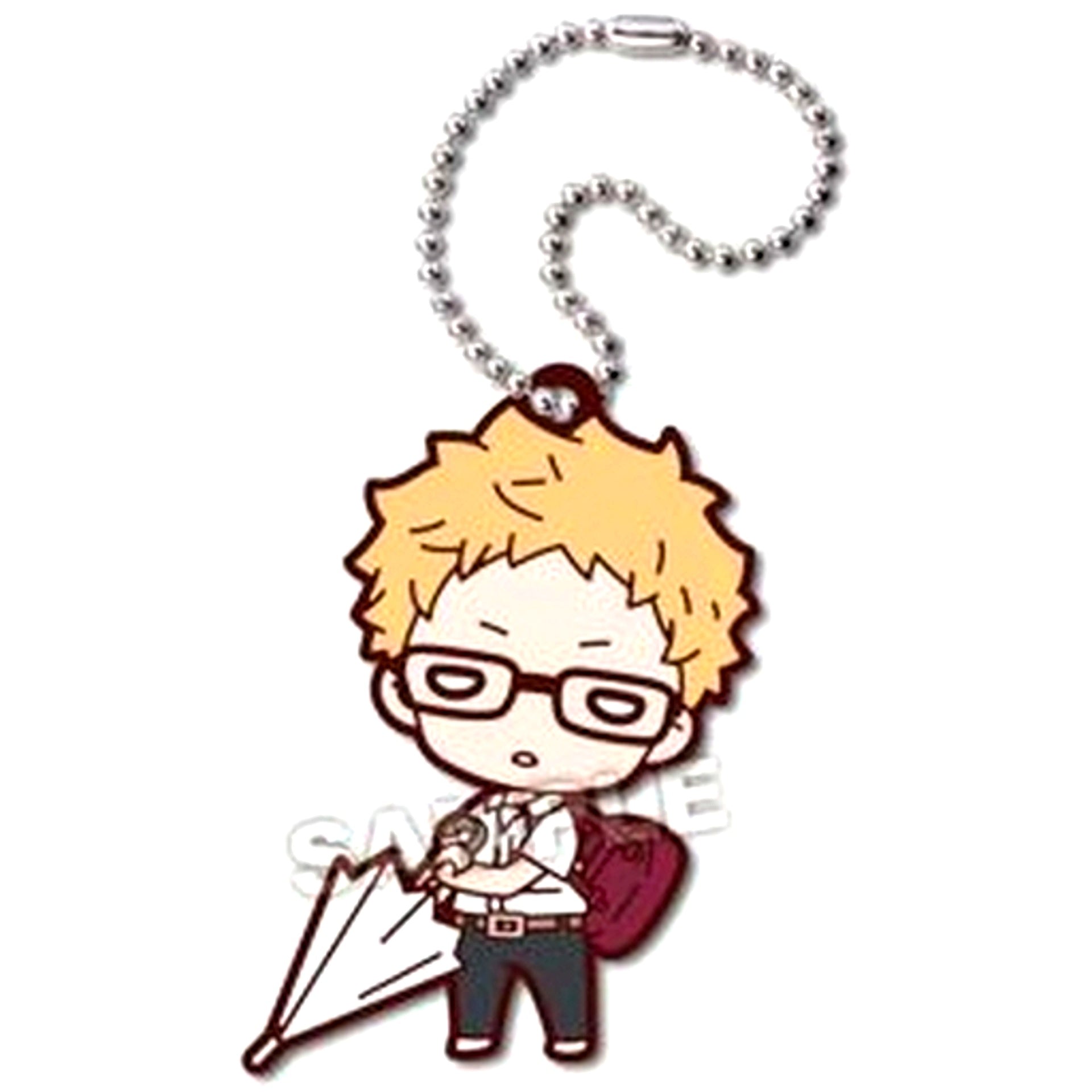 Kei Tsukishima Nitotan Haikyu!! Umbrella Rubber Mascot [USED]