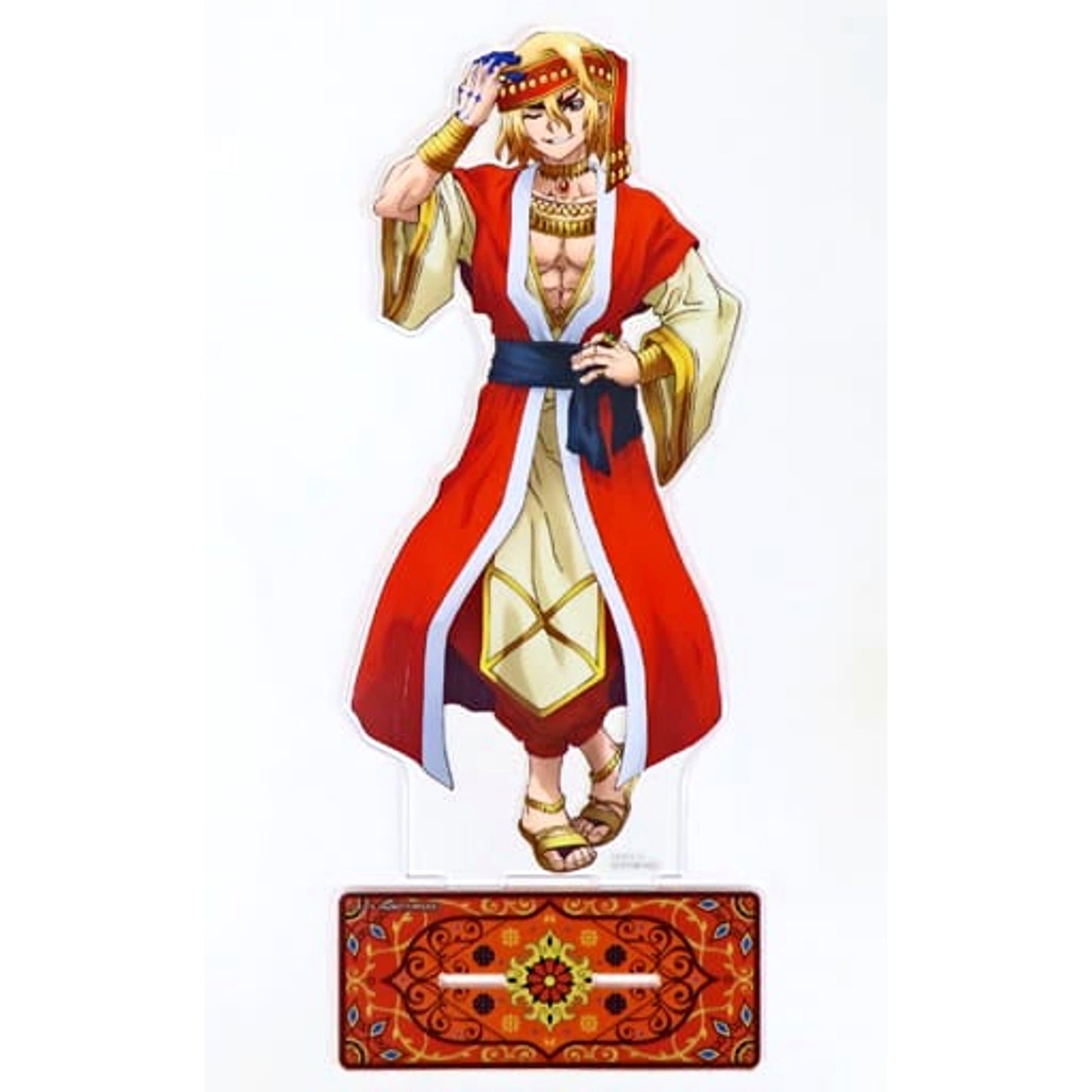 Ryusui Nanami Dr. STONE BIG Acrylic Stand Prize-Included Happiness Button Badge BOX Arabian Winning Prize E [USED]