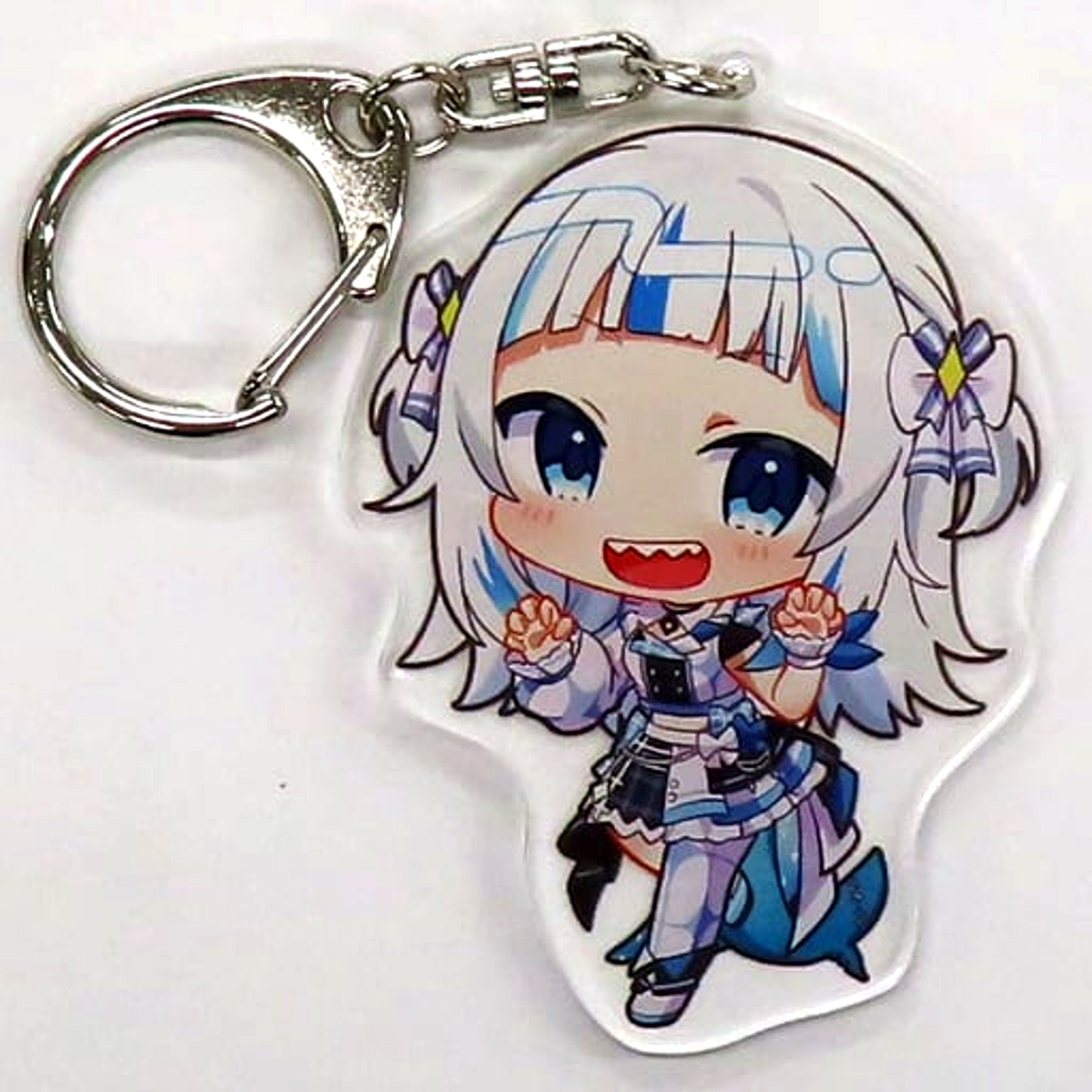 Virtual YouTuber hololive Gawr Gura Chibi Acrylic Keychain Bright Outfit Ver. hololive SUPER EXPO 2023 [USED]