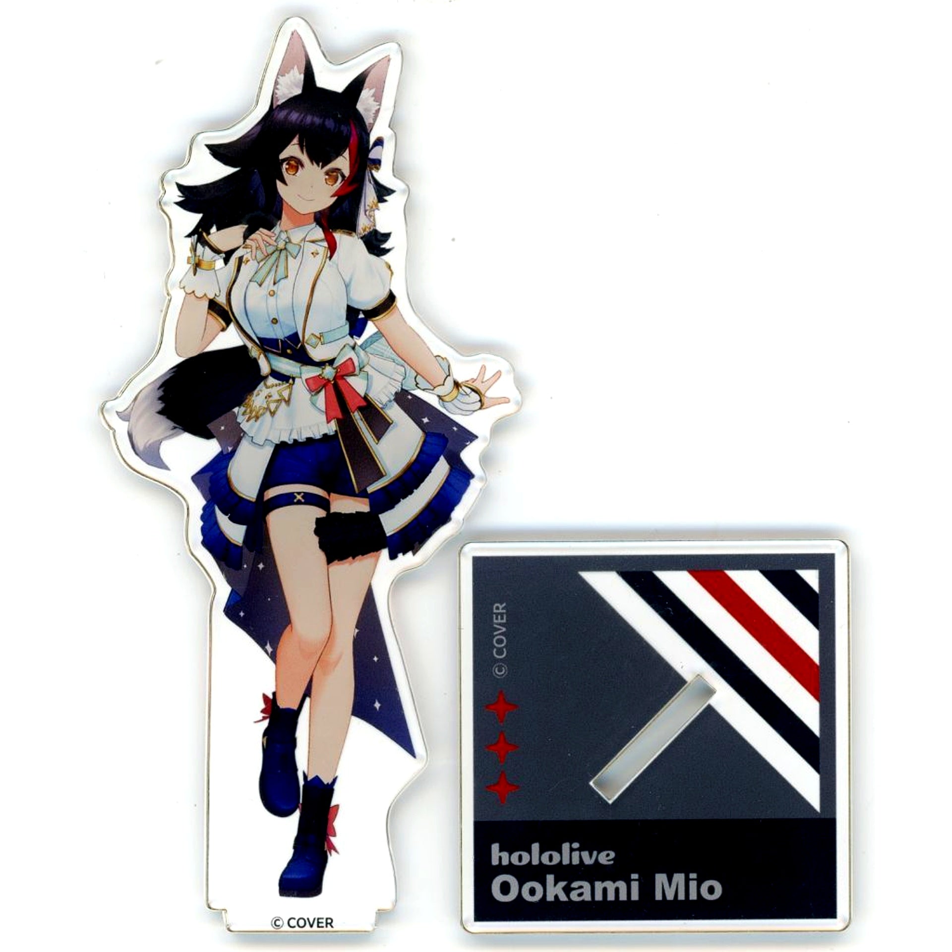 Ookami Mio 3D Acrylic Stand Bright Outfit Ver. Virtual YouTuber Hololive SUPER EXPO 2023 [USED]