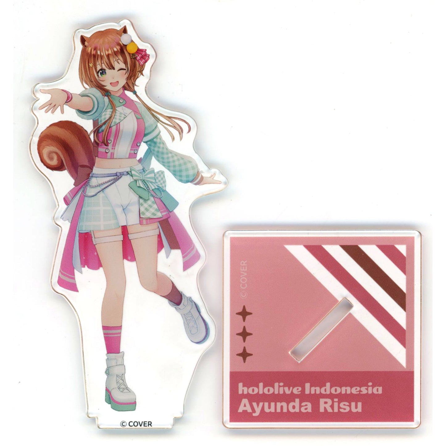 Ayunda Risu 3D Acrylic Stand Bright Outfit Ver. Virtual YouTuber Hololive hololive SUPER EXPO 2023 [USED]