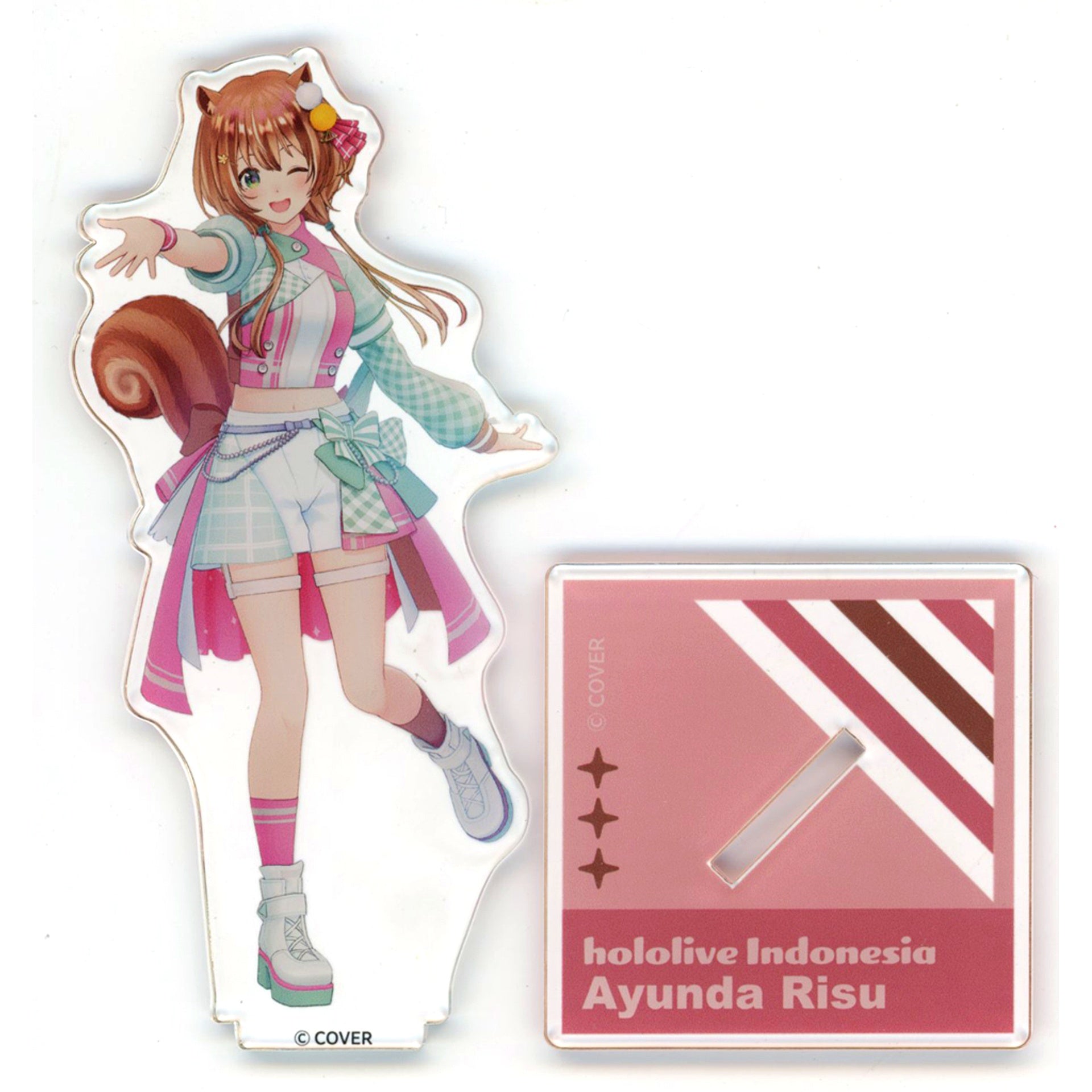Ayunda Risu 3D Acrylic Stand Bright Outfit Ver. Virtual YouTuber Hololive hololive SUPER EXPO 2023 [USED]