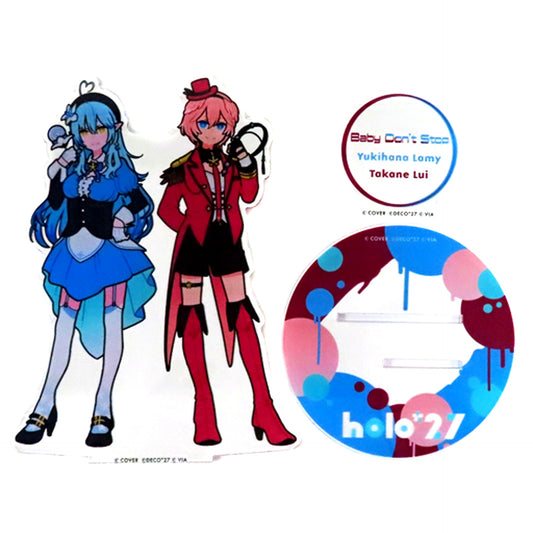Yukihana Lamy & Takane Lui Baby Don't Stop VTuber Hololive holo*27 hololive SUPER EXPO 2023 Acrylic Stand [USED]