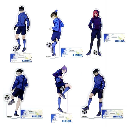 Set of 6 Blue Lock x COLLABO CAFE HONPO Full Scale Acrylic Stand [USED]