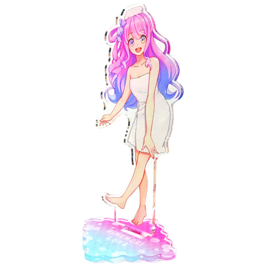 Himemori Luna Life-size Acrylic Stand Furoagari Ver. Virtual YouTuber Hololive x Gokurakuyu RAKU SPA Collaboration Vol. 2 Furolife [USED]