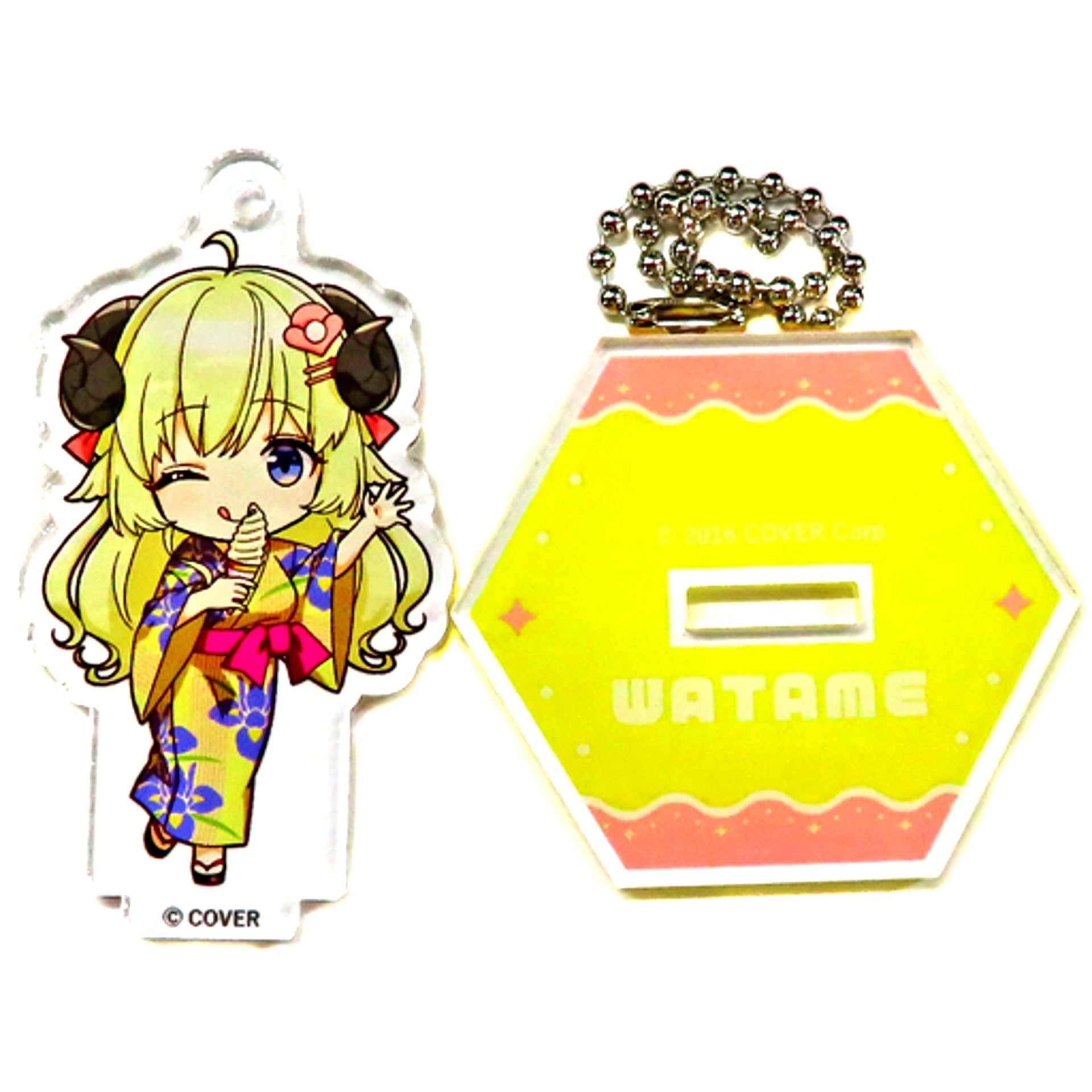 Tsunomaki Watame VTuber Hololive x Gokurakuyu RAKU SPA Collaboration 2nd Furo Life Trading Acrylic Stand Mini Character Ver. [USED]