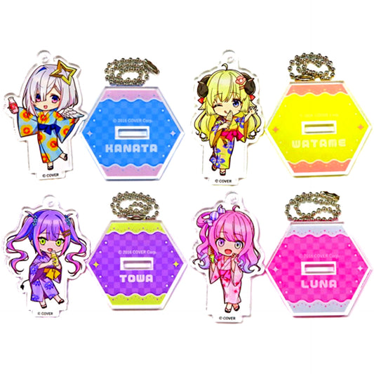 Set of 4 Trading Acrylic Stand Mini Character ver. Virtual YouTuber hololive x Gokurakuyu RAKU SPA Collab 2nd Holo Life [USED]