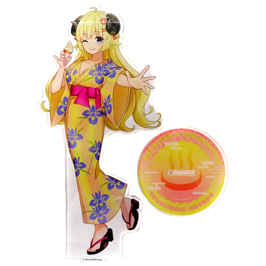 Tsunomaki Watame Yukata Ver. BIG Acrylic Stand VTuber Hololive x Gokurakuyu RAKU SPA Collaboration 2nd Furo Life Gokurakuyu Online Shop Limited [USED]