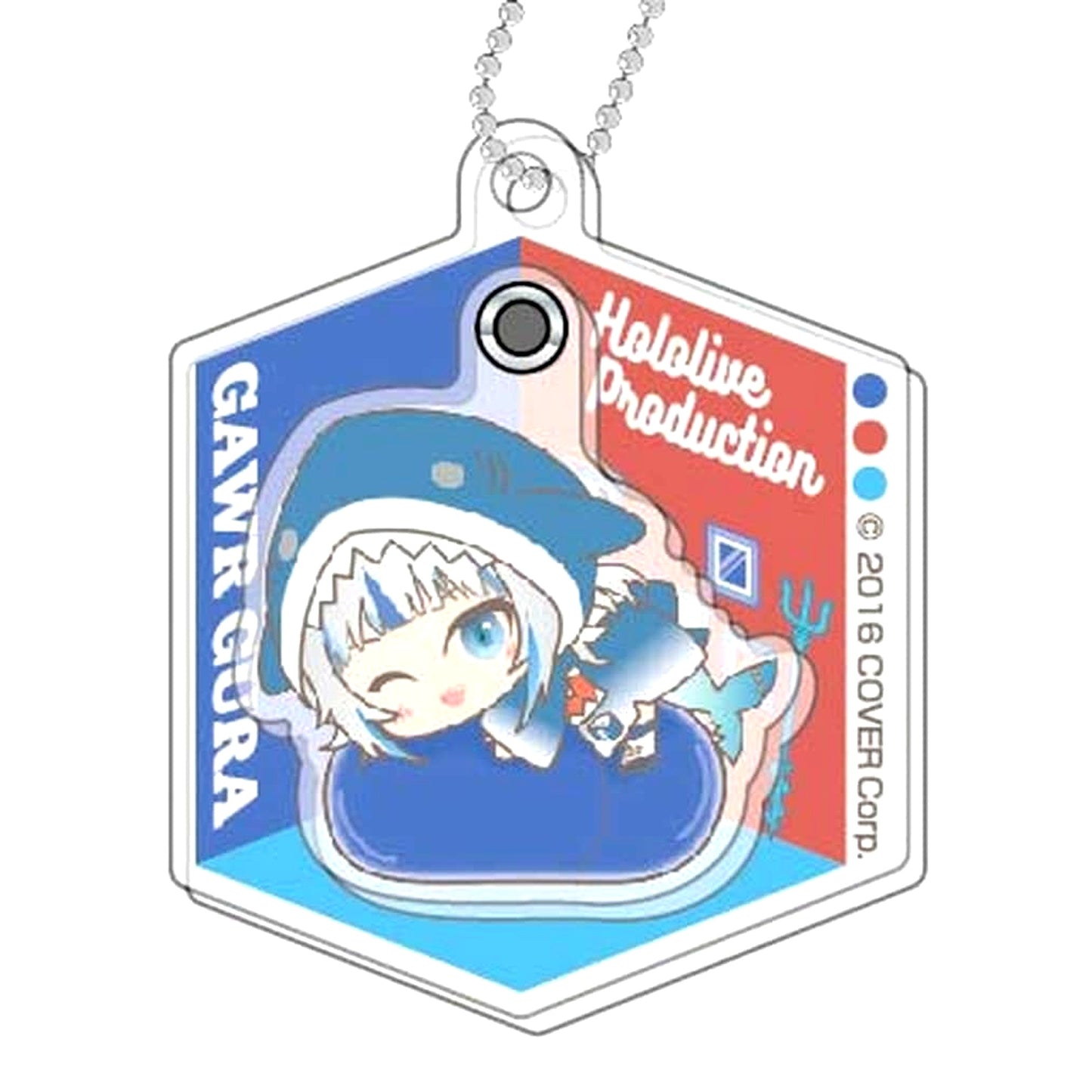 Virtual YouTuber hololive Gawr Gura Swinging Acrylic Keychain Virtual YouTuber hololive Hagumeets B BOX [USED]