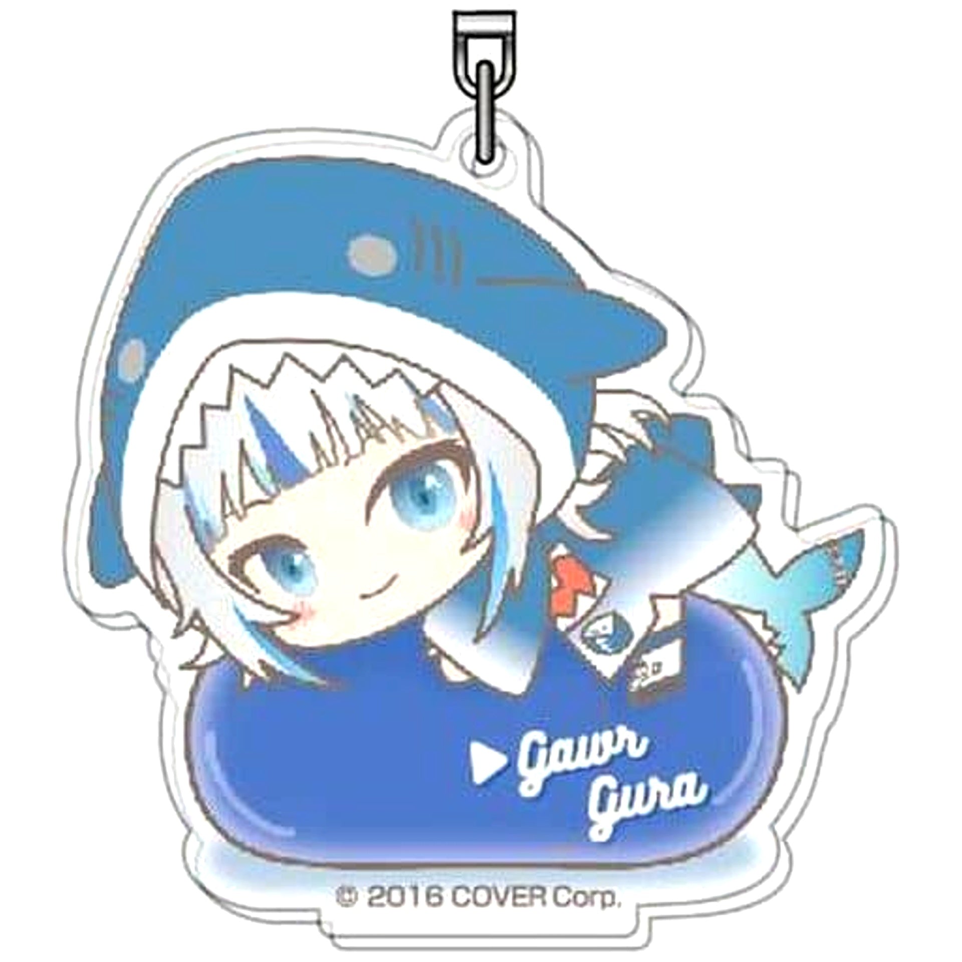 Virtual YouTuber hololive Gawr Gura Acrylic Keychain Hagumeets Vol.2 No.09 [USED]