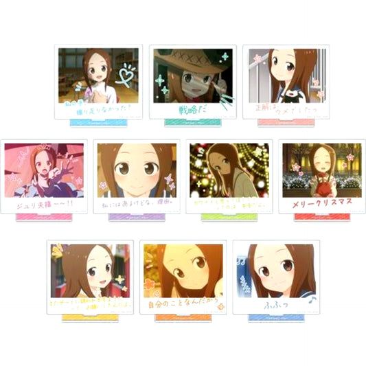 Set of 10 Takagi-san Teasing Master Takagi-san Trading Quote Acrylic Stand [USED]