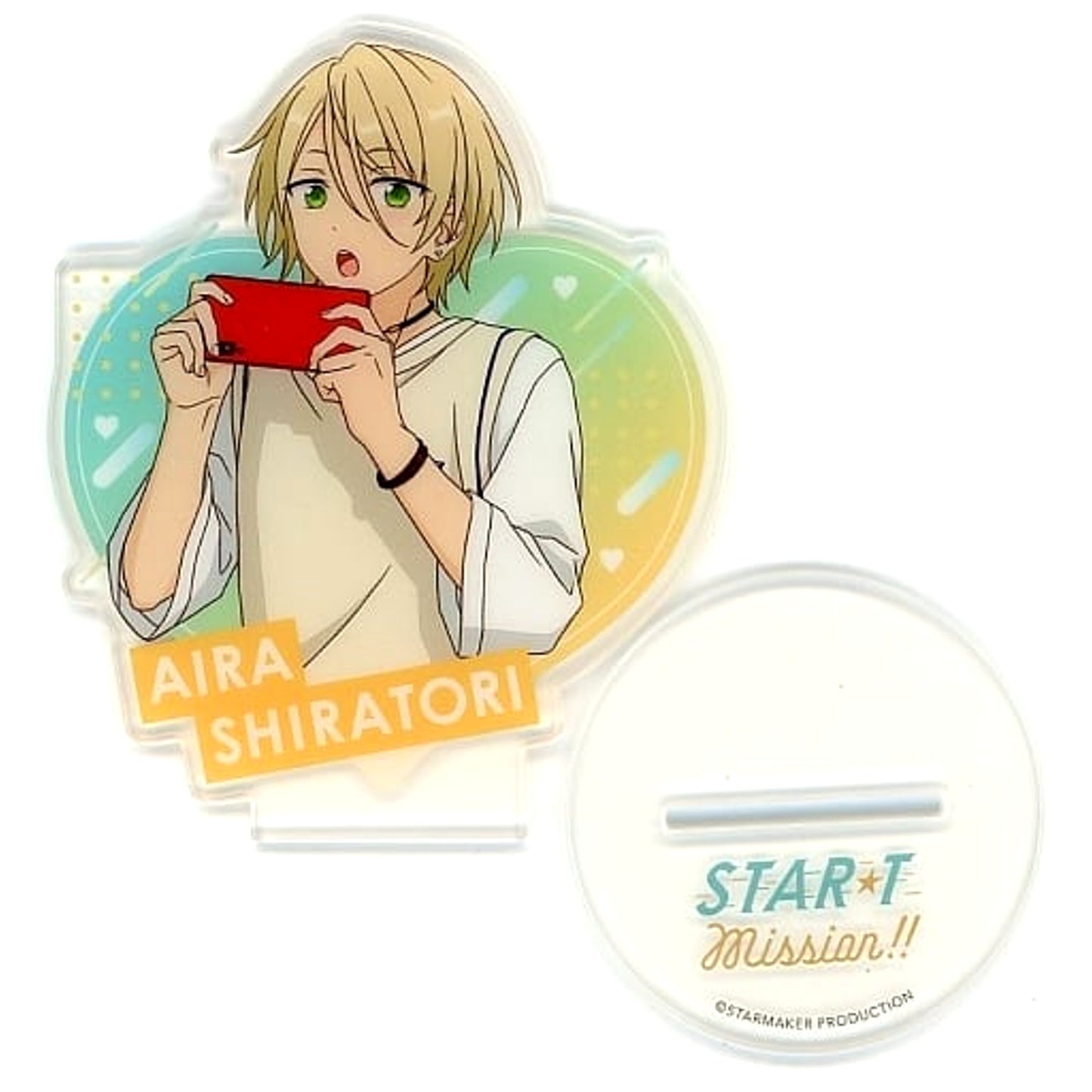 Ensemble Stars!! Aira Shiratori Exclusive Acrylic Stand NTT Docomo Alkaloid Start Mission!! Campaign Limited Course C Winners Exclusive Goods Acrylic Stands [USED]