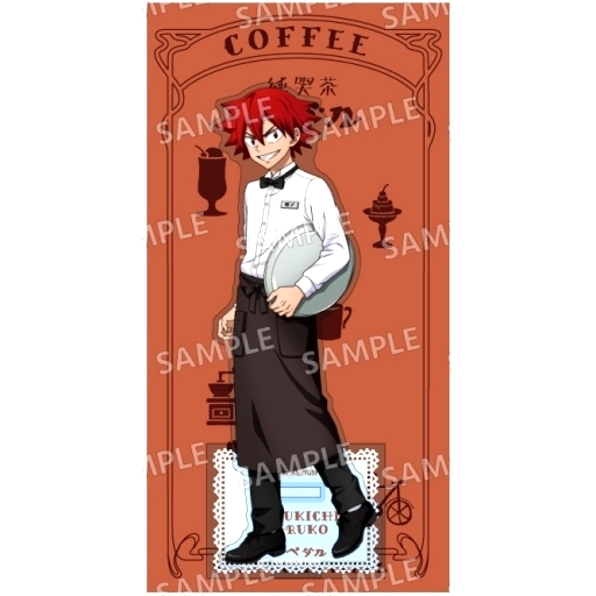 Shokichi Naruko Acrylic Stand Jun Kissa Ver. Yowamushi Pedal [USED]