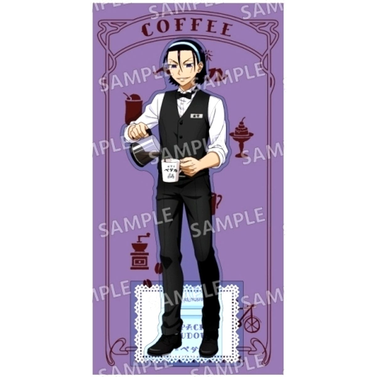 Jinpachi Toudou Acrylic Stand Kissaten Ver. Yowamushi Pedal [USED]