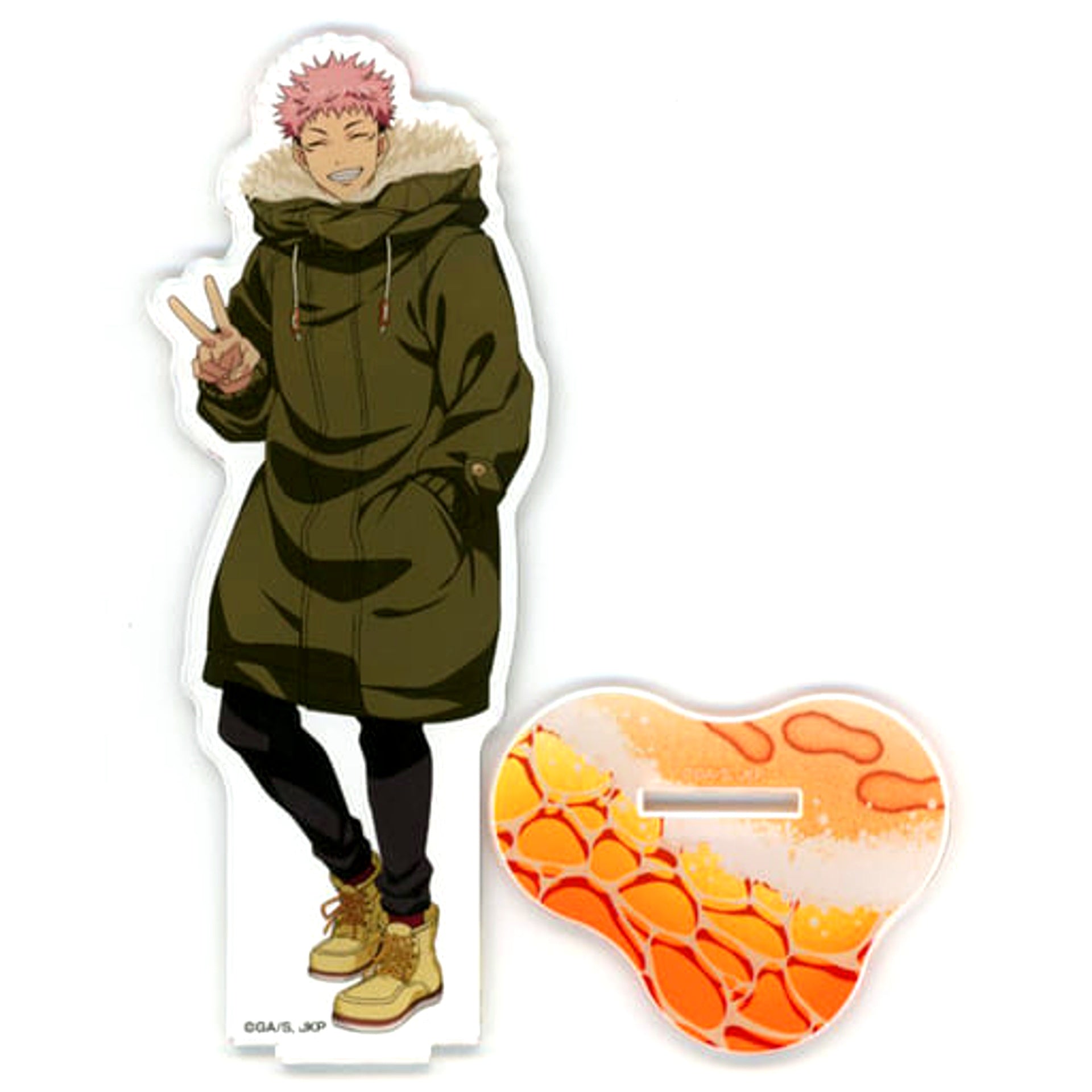 Yuji Itadori Jujutsu Kaisen x Don Quijote Winter Outfit Ver. Newly Illustrated BIG Acrylic Stand [USED]