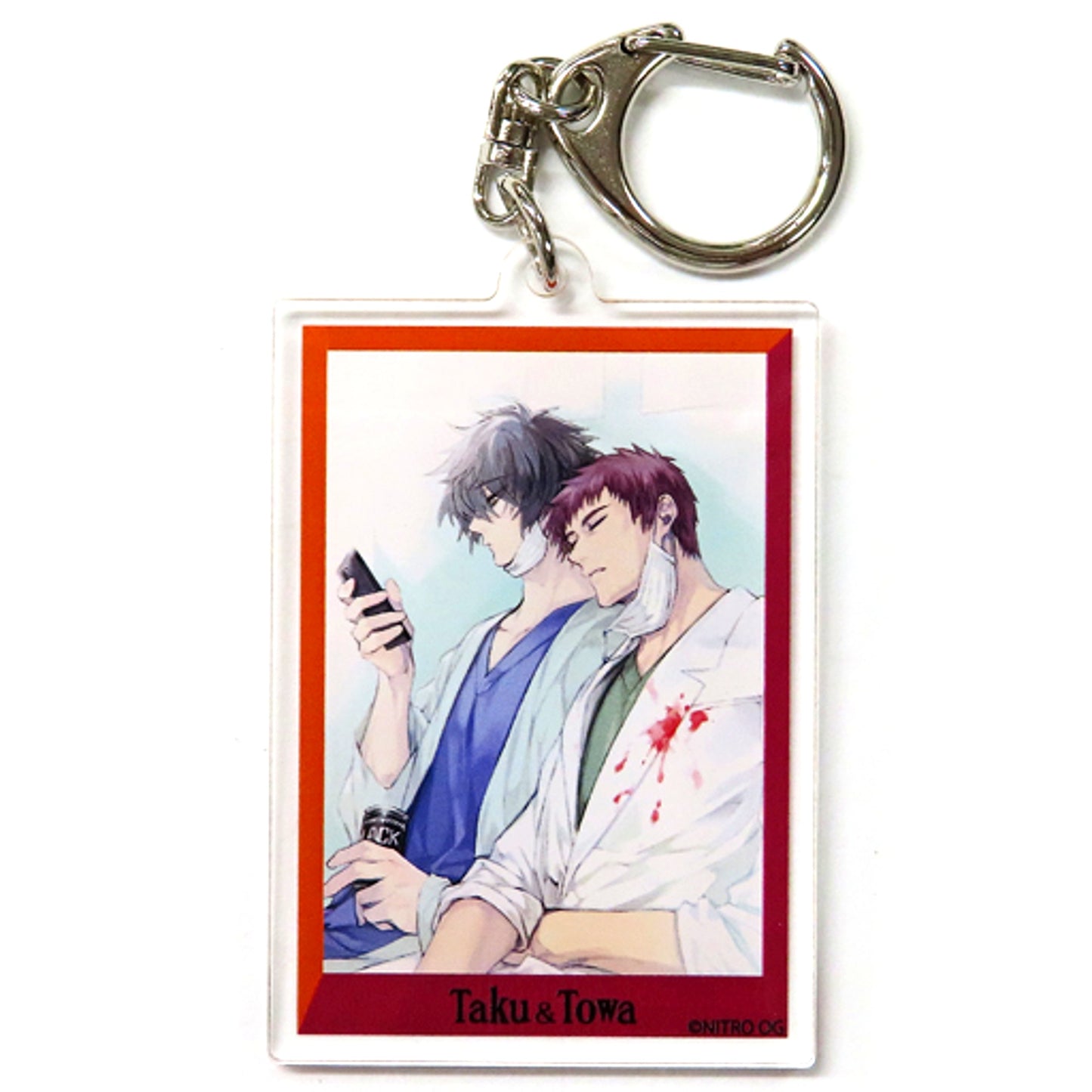 Rei & Taku Slow Damage Acrylic Keychain eeo Kuji Prize D [USED]
