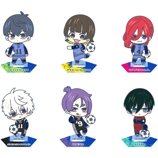 Set of 6 Blue Lock Deformed Acrylic Stand [USED]