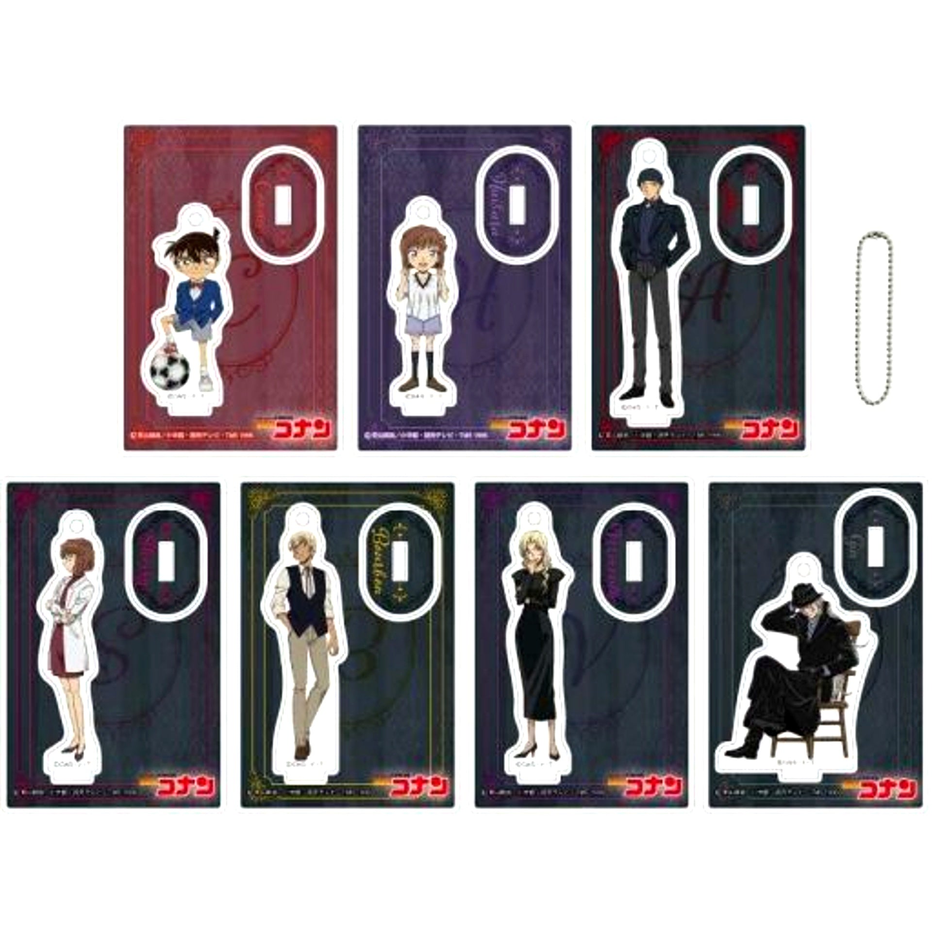 Set of 7 Detective Conan Trading Mini Acrylic Stand J [USED]