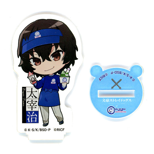 Osamu Dazai Bungo Stray Dogs x Roll Ice Cream Factory Trading Acrylic Stand [USED]