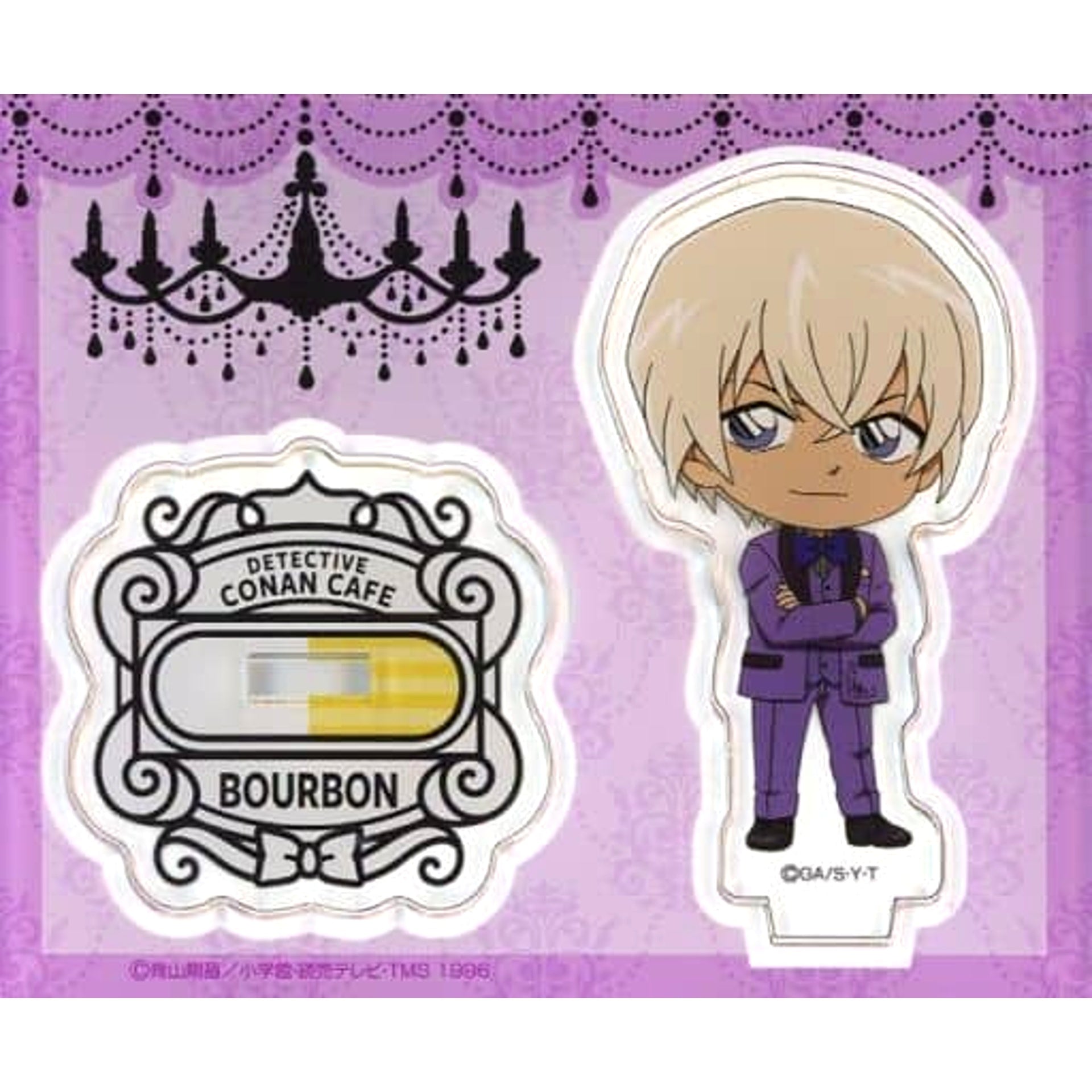 Detective Conan Cafe Hotel Lounge x Luxury Bourbon Toru Amuro Mini Acrylic Stand A Acrylic Stands [USED]
