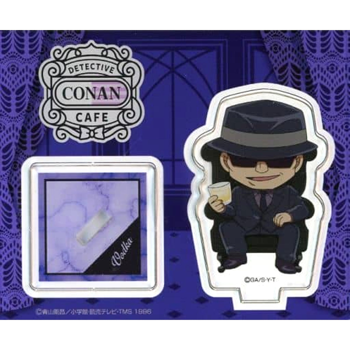 Detective Conan Cafe Hotel Lounge x Luxury Vodka Mini Acrylic Stand B Acrylic Stands [USED]