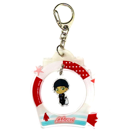 Shuichi Akai Detective Conan x Sunshine City Festival of the Sky City Trading Swaying Acrylic Keychain Sunshine Aquarium Limited [USED]
