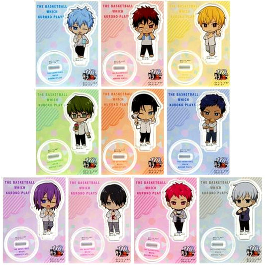 Set of 10 Kuroko's Basketball Trading Mini Acrylic Stand Morning Routine Ver. AnimeJapan 2023 [USED]