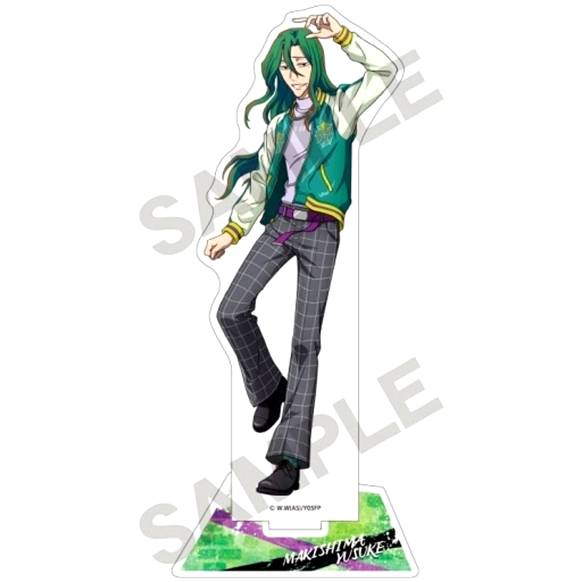 Yusuke Makishima Sukajan Acrylic Stand Yowamushi Pedal LIMIT BREAK [USED]