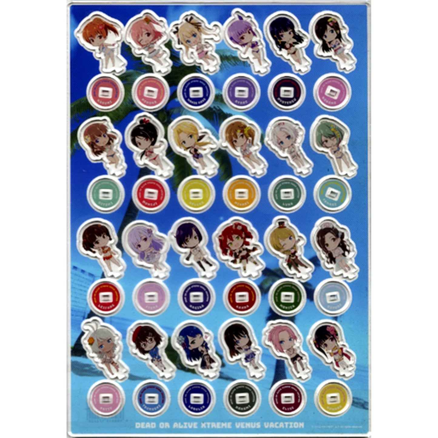 All Characters Venus Acrylic Stand Main Board DEAD OR ALIVE Xtreme Venus Vacation [USED]