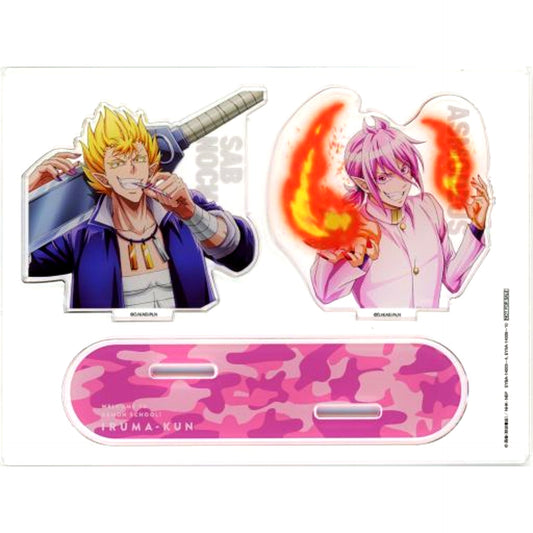 Alice Asmodeus & Sabro Sabnock Buddy Acrylic Stand Bonus for Blu-ray/DVD Welcome to Demon School! Iruma-kun 3rd Series Vol. 2 First Press Edition [USED]