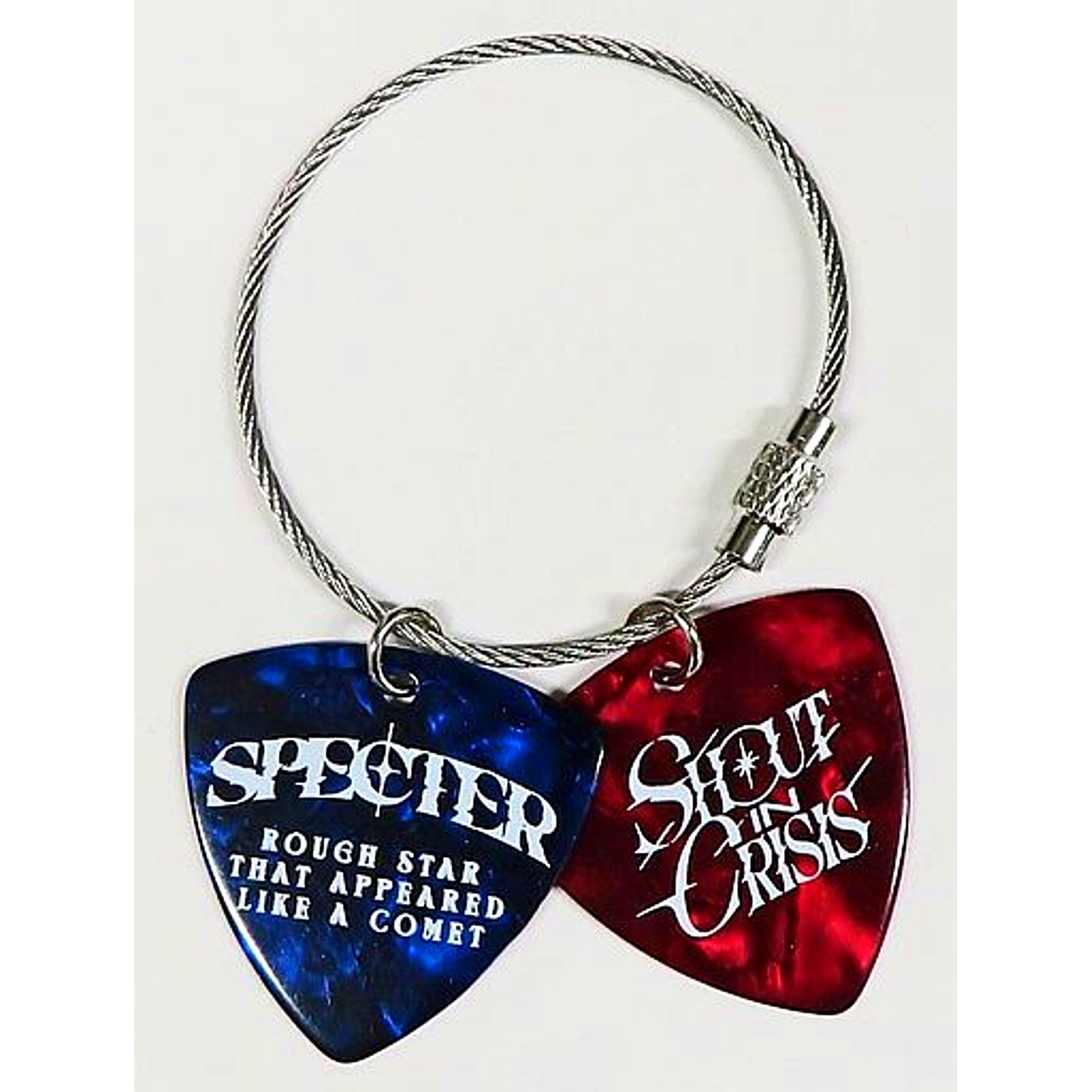 Hoshimachi Suisei hololive Guitar Pick Keychain Event Logo Shout in Crisis 2nd Solo Live [USED]