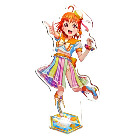 Chika Takami SIF Series 9th Anniv Project Big Acrylic Stand Love Live! School Idol Festival GiGO Collabo Cafe SIF Series 10th Anniv [USED]