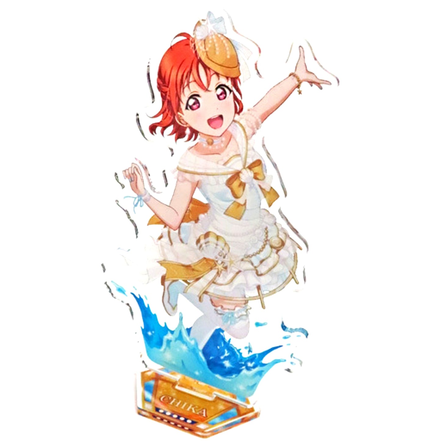 Chika Takami BIG Acrylic Stand Aqours Luxury Cruise Love Live! School Idol Festival GiGO Collab Cafe SIF Series 10th Anniv [USED]