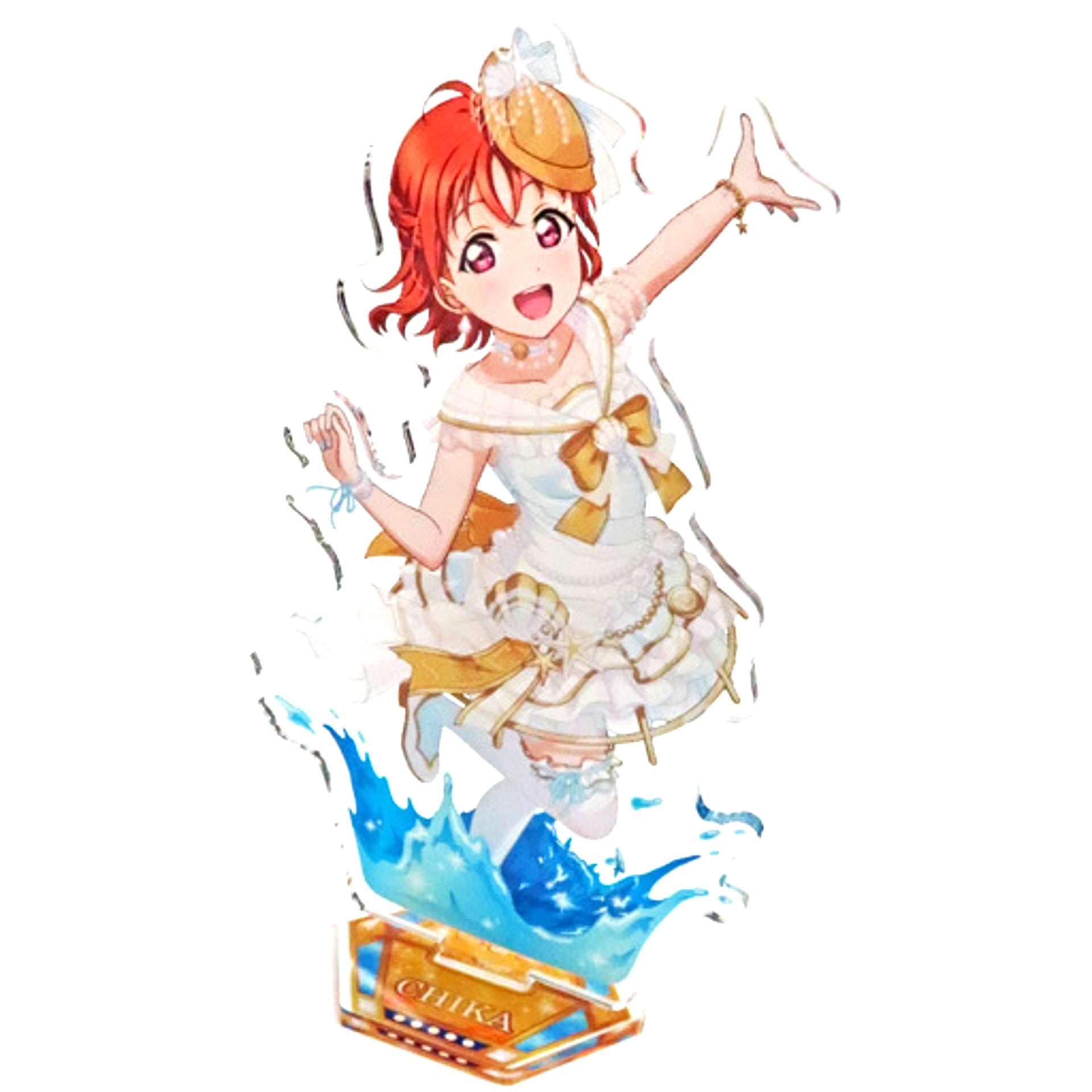 Chika Takami BIG Acrylic Stand Aqours Luxury Cruise Love Live! School Idol Festival GiGO Collab Cafe SIF Series 10th Anniv [USED]