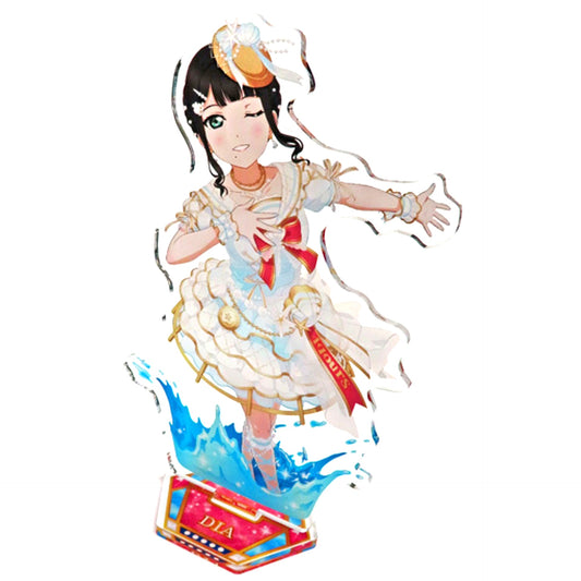 Dia Kurosawa Aqours Luxury Cruise Big Acrylic Stand Love Live School Idol Festival GiGO Collabo Cafe SIF Series 10th Anniversary [USED]