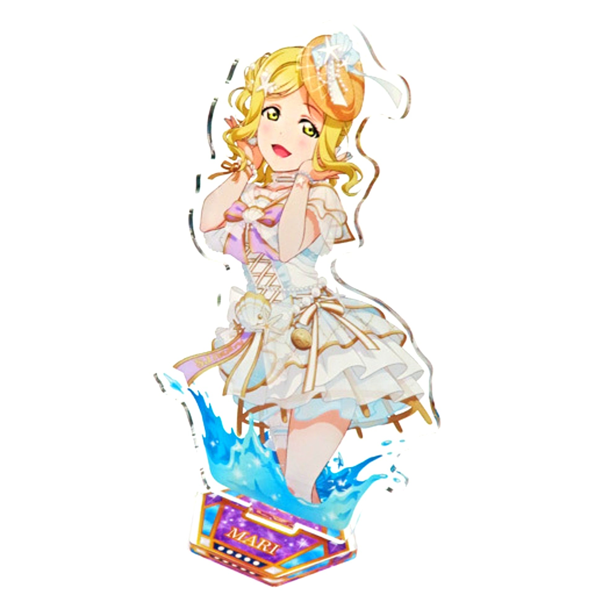 Mari Ohara BIG Acrylic Stand Aqours Luxury Cruise Love Live! School Idol Festival GiGO Collab Cafe SIF Series 10th Anniv [USED]
