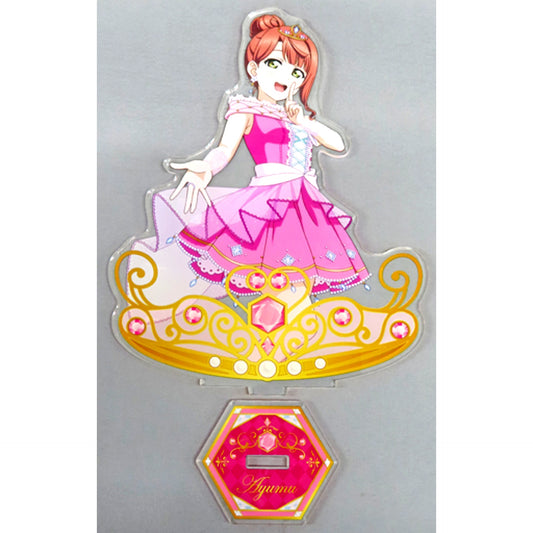 Ayumu Uehara Big Acrylic Stand Nijigaku Brilliant Jewelry Love Live! School Idol Festival GiGO Collabo Cafe 10th Anniv [USED]
