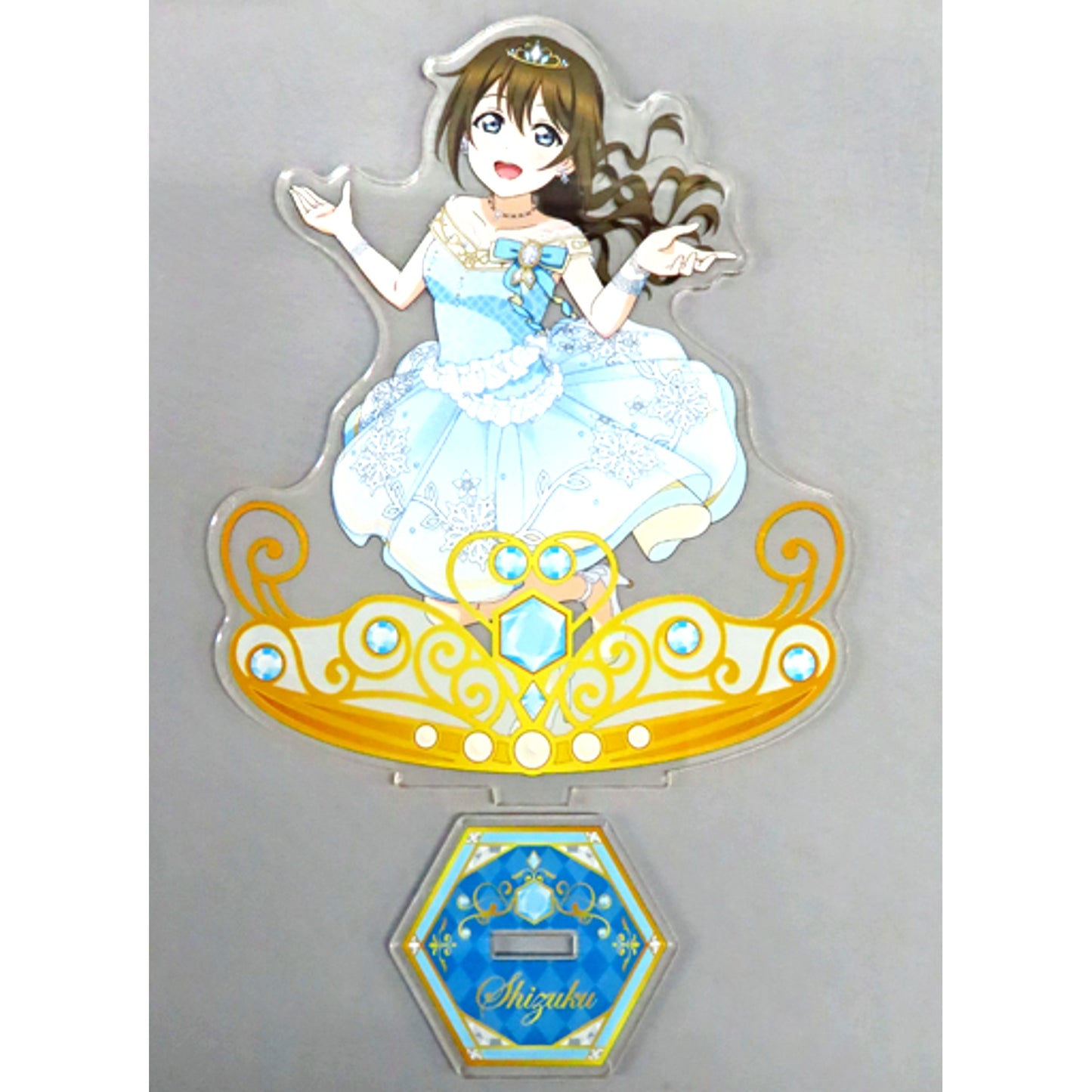 Shizuku Sakurazaka BIG Acrylic Stand Nijigaku Brilliant Jewelry Love Live! School Idol Festival GiGO Collab Cafe SIF Series 10th Anniv [USED]