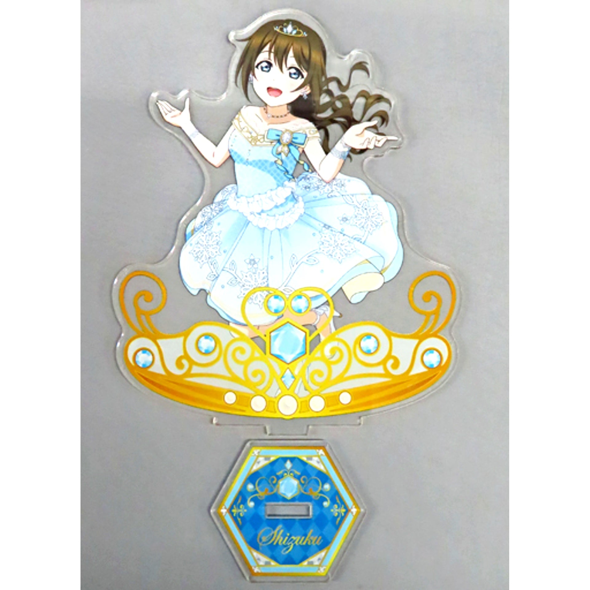 Shizuku Sakurazaka BIG Acrylic Stand Nijigaku Brilliant Jewelry Love Live! School Idol Festival GiGO Collab Cafe SIF Series 10th Anniv [USED]