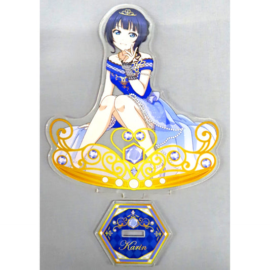 Karin Asaka Big Acrylic Stand Nijigasaki Brilliant Jewelry Love Live! School Idol Festival GiGO Collabo Cafe SIF Series 10th Anniv [USED]