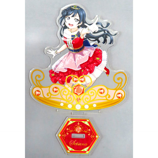 Setsuna Yuki Big Acrylic Stand Nijigaku Brilliant Jewelry Love Live! School Idol Festival GiGO Collabo Cafe 10th Anniv [USED]
