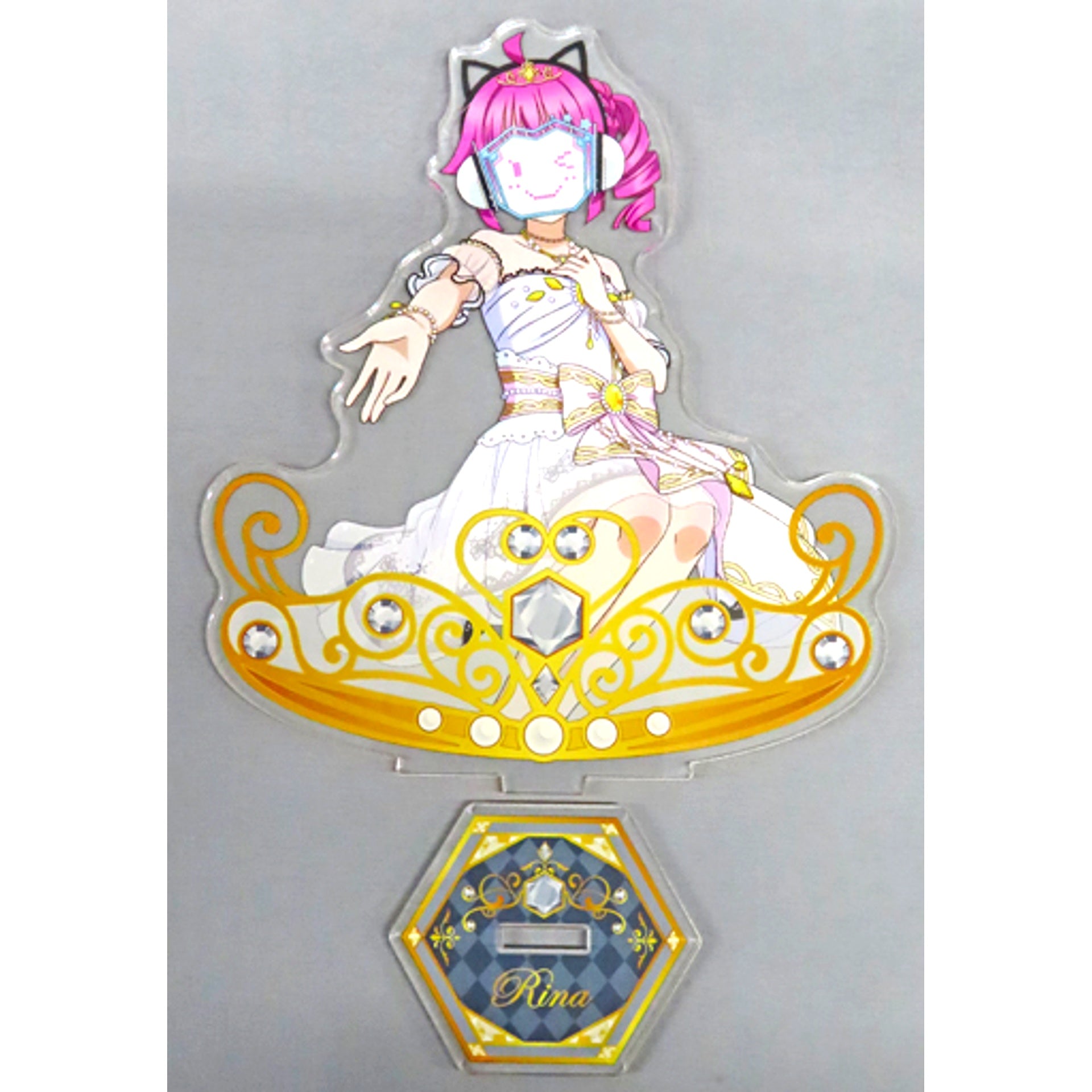 Rina Tennoji BIG Acrylic Stand Nijigaku Brilliant Jewelry Love Live! School Idol Festival GiGO Collab Cafe SIF Series 10th Anniv [USED]