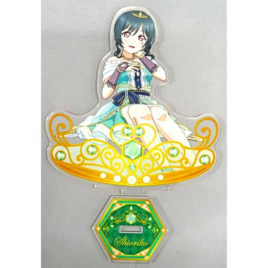 Shioriko Mifune BIG Acrylic Stand Nijigaku Brilliant Jewelry Love Live! School Idol Festival GiGO Collab Cafe SIF Series 10th Anniv [USED]