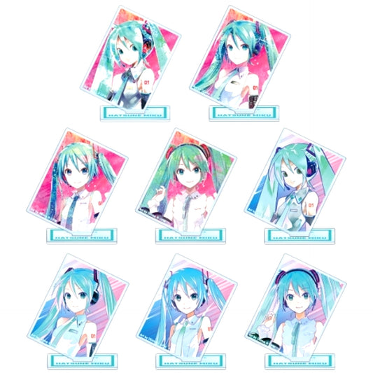 Set of 8 Hatsune Miku VOCALOID Trading Ani-Art 3rd Acrylic Stand [USED]