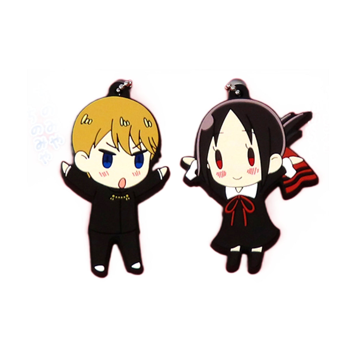 Miyuki Shirogane Kaguya Shinomiya Kaguya-sama: Love is War - The First Kiss That Never Ends Kaguya-chan & Kaicho Rubber Charm Set Animejapan 2023 Limited Set of 2 Charm [USED]