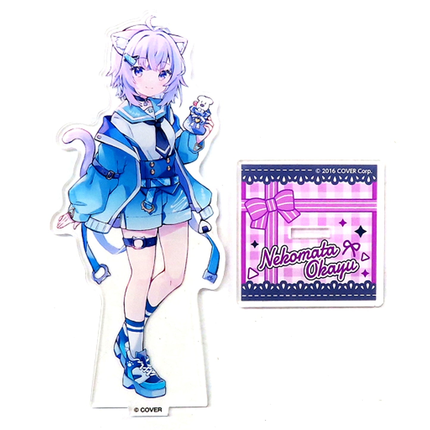 Nekomata Okayu illustration by Sencha Acrylic Stand Virtual YouTuber Hololive x FamilyMart Okaeshi Holomart Campaign [USED]