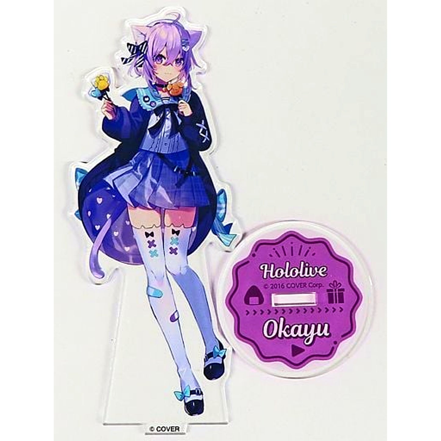 Nekomata Okayu illustration by Saine Acrylic Stand Virtual YouTuber Hololive x FamilyMart Okaeshi Holomart Campaign [USED]